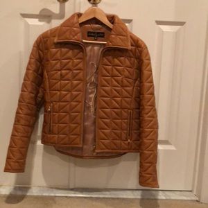 Vintage heavy quilted leather jacket by Babyphat